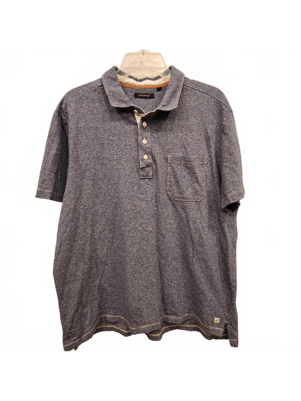 Jeremiah Men's Blue Cotton Polo Shirt - Casual Comfort Men's Size Large